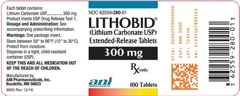 what are the generic names of lithium
